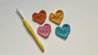 Crochet - Little Hearts ️- Very Easy And Quick Pattern