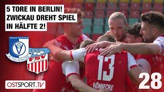 5 Tore in Berlin Zwickau dreht Spiel in Hälfte 2 Altglienicke - Zwickau  Regionalliga Nordost
