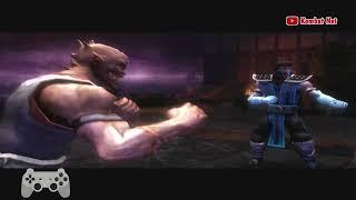 Subzero Uses Baraka Moves Vs All Bosses - Mortal Kombat Shaolin Monks