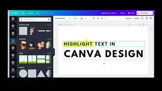 How to Highlight Text in Canva  2020  Quick Tutorial