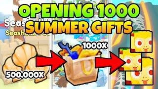 I Opened 1000 Of The *NEW* Summer Gifts In Pet Simulator 99