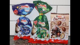 Ferrero Kinder Mini Eggs with Milk Cream with Hazelnut & Kinder Bueno Eggs Review