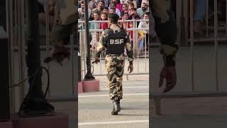 BSF vs Pakistani Rangers in Wagah Border #shorts