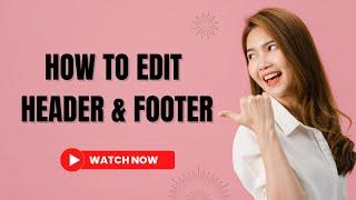 How to Edit Header & Footer by Woodmart theme