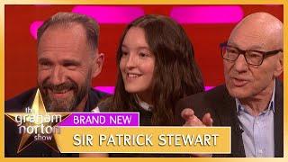 Sir Patrick Stewart Bella Ramsey & Ralph Fiennes Talk Accents  The Graham Norton Show