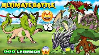 Jeeforz vs All Earth type Legend Dynamon  in #Dynamonsworld Ultimate Battle