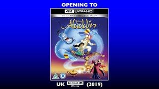 Opening to Aladdin 1992 UK 4K Ultra HD Blu-Ray 2019