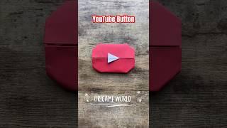 EASY YOUTUBE PLAY BUTTON ORIGAMI  DIY PAPER YOUTUBE BUTTON  COOL ORIGAMI INSTRUCTIONS  PAPERART