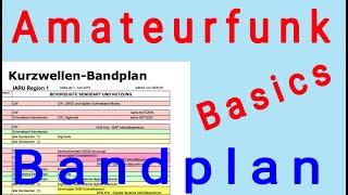 Amateurfunk Basics - IARU Bandplan für den Funkamateur