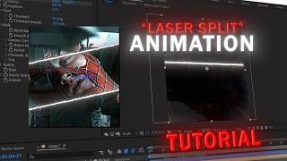 Laser Split Animation  After Effects Tutorial