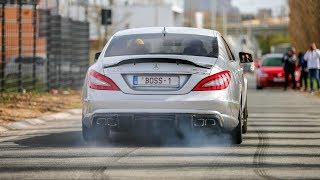 700HP RENNtech Mercedes CLS63 AMG BiTurbo - LOUD Revs Crackles Burnouts & Accelerations 