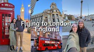 Flying to London England + Tommys first time in Europe
