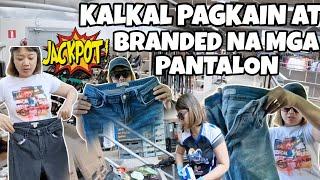 LIBRENG BRANDED NA MGA PANTALON ANG NAPULOT  DUMPSTER DIVING  THAI-FINNISH PERO PUSONG PINAY