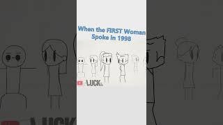 When the FIRST Woman Spoke in 1998 #shorts