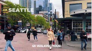 4k SEATTLE Walk  What Seattle is like now 2024 - From Pike Place to Pioneer Square