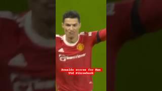 Ronaldo scores for Man Utd #throwback #ronaldo #manchesterunited