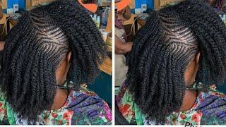 NATURAL HAIR TWIST STYLES  TWIST HAIRSTYLE FOR NATURAL  MINI TWISTS #braids #hairstyle#twist