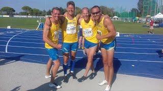 European M45 champion 4x400m in Venice 2019