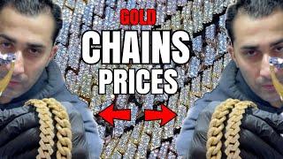 BEST PRICES of Miami Cuban GOLD and DIAMOND CHAINS 