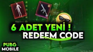 YENİ 6 ADET REDEEM CODE  Sakın Kaçırma  6 ADET YENİ REDEEM KOD 2021 PUBG MOBİLE REDEEM CODE