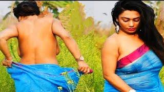 Braless 18+ hot video saree loversNancydesi bhabi-720p Transparent Blue Saree