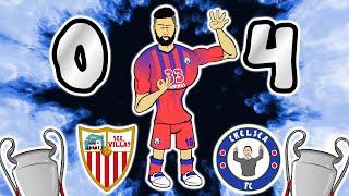 4 GOALS GIROUD scores four vs Sevilla Champions League 2021 Highlights