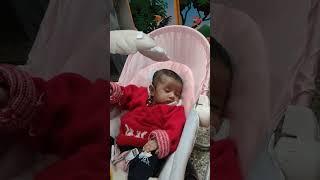 Cute babies favourite bhajan. Ram siya ram sunte hi so jata hai #youtubeshorts #baby #babyvideos