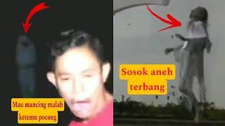 PENAMPAKAN POCONG SAAT MAU MANCING HINGGA PENAMPAKAN SOSOK ANEH TERBANG #TEROR