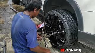 MOBIL TERIOS BARU GANTI VELG  RING 20 BLACK MONSTER