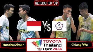 Mohammad AhsanHendra Setiawan vs Chiang Chien WeiWu Hsuan-yi  THAILAND OPEN 2024 R16