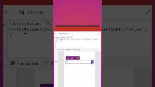 Add an Item to your Distinct Dropdown with the Improved Table function  #powerapps #canvasapps