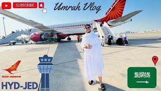 Umrah 2022 Hyderabad to Jeddah ️  Air IndiaSaudi Arabia  #umrah #airindia #makkahlive#madina