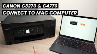 How to Setup Canon PIXMA MegaTank G3270 & G4770 Printer With Mac Computer