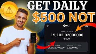 Free $500 Notcoin Daily  How to Buy and Sell Notcoin For Profit  Notcoin Giveaway