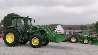 2020 John Deere 6105E Tractor w Cab & Loader Excellent Condition For Sale by Mast Tractor Sales