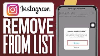 How to Remove an Instagram Account from Your Account List Updated 2024