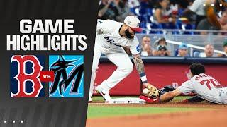 Red Sox vs. Marlins Game Highlights 7424  MLB Highlights