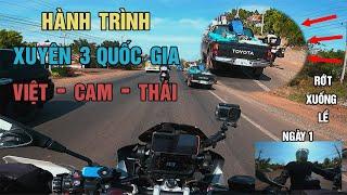 Tour Việt-Cam-Thái Ngày 1 Sài Gòn - Cửa Khẩu Xa Mát - Siem Reap Cambodia 460km  BMW R1250 GSA