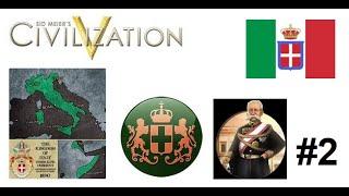 Lets Play CIV V G&K as Umberto I of Italy Episode Two Italy vs Austria-Hungary