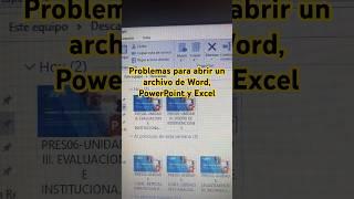 COMO REPARAR ARCHIVOS DE WORD PowerPoint y Excel