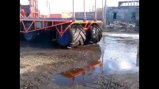 Seiga water reed harvester 6x6 test drive