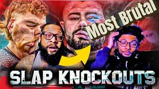 The Most Brutal SLAP KNOCKOUTS Of All Time  REACTION 