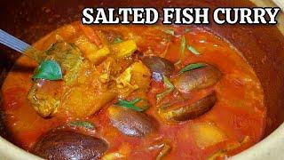 Lunch Combo Recipe Salted Fish Curry Kari Ikan Masin sangat sedap  Karuvadu Kulambu