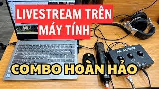 Combo Hát Live Thu Âm Hoàn Hảo - Micro NA9304 Và Sound Card M Audio M Track Solo