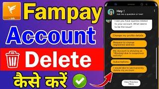 fampay account delete kaise kare  how to delete fampay account permanently 2024