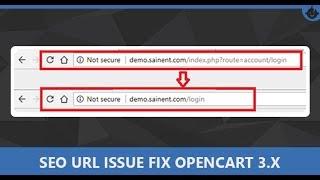 SEO URL issue fix in Opencart 3.x Ver 1.2 By Sainent