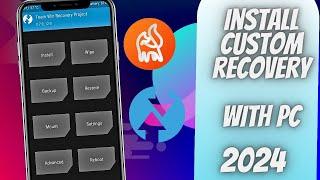  HOW TO INSTALL CUSTOM RECOVERY IN ANY ANDROID DEVICE WITH PC  INSTALL TRWP  ORANGE FOX RECOVERY