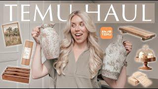 HUGE TEMU HAUL 2024  what I got vs what I ordered aesthetic home decor storage solutions & MORE