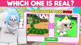 Our Hardest Adopt Me Quiz Can you BEAT it to claim the LEGENDARY RANK?