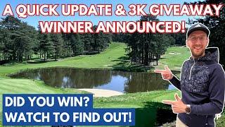 3K GIVEAWAY WINNER ANNOUNCED & A Quick Update on WTP